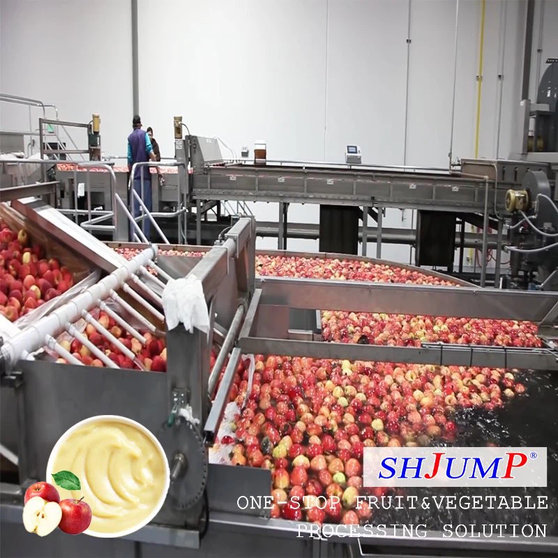 사과 퓨레 가공 라인